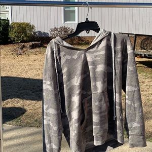 Cute camo crop top sweatshirt